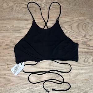 NWT DUNDAS x REVOLVE Cyrus Cropped Halter Top Wrap Around Ties Sample Size Small